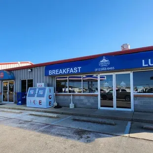 View from parking lot