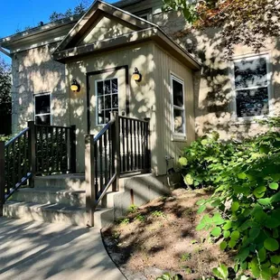 the front of the house