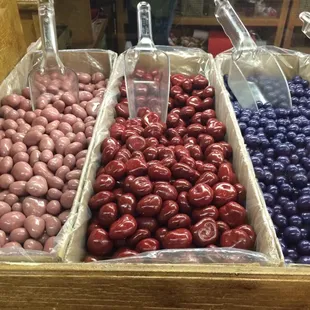 a variety of chocolate candis