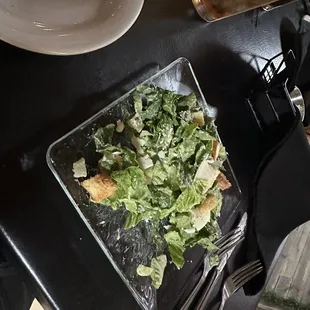 Cesar salad and the house bread was great