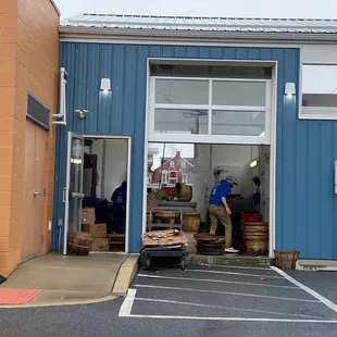 two men loading boxes