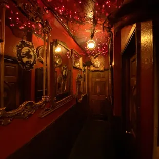 Lobby to bathrooms
