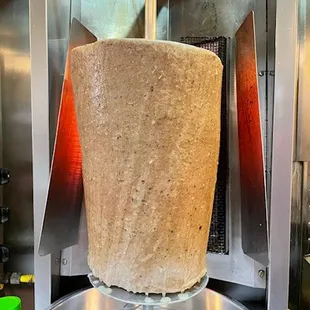 the meat cooking in the oven