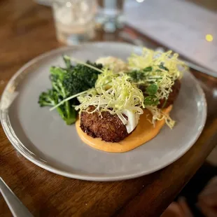 Rock shrimp and crayfish cake