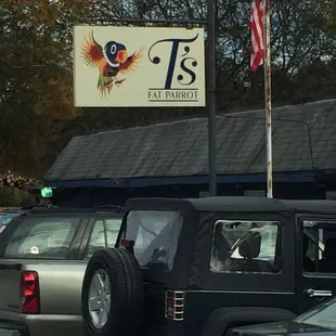 a parking lot full of cars