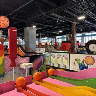 an indoor play area