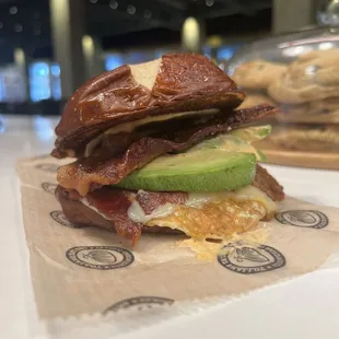 Delicious breakfast sandwich!