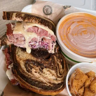 Reuben Sandwich Tomato Bisque