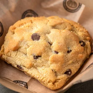 a chocolate chip cookie