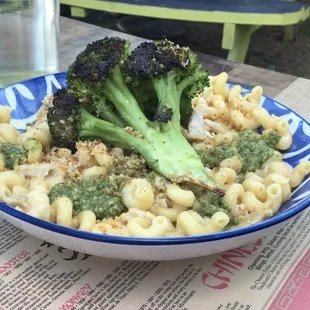 Three cheese chicken cavatappi