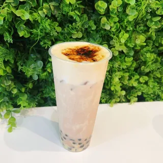 Caramel Creme Brulee Boba Drink