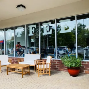 Outside seating