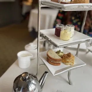 High tea service at Fearrington