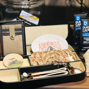 The Feathered Nest offers the Duke Cannon line for males.