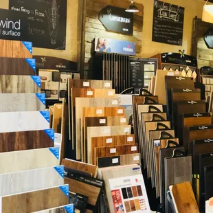 The Feathered Nest boasts a showroom area that showcases their floor coverings, window coverings, La-Z-Boy Furniture, and much more.