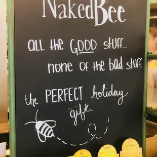 Naked Bee products including lotions and hand soaps are among one of the perfect holiday gifts that can be found at The Feathered Nest.