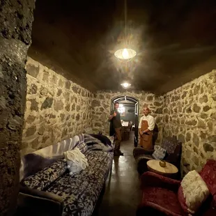 The private living room space off the private downstairs dining-room