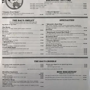 Breakfast Menu