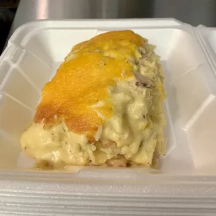 Homemade Cheesy Potatoes and Ham