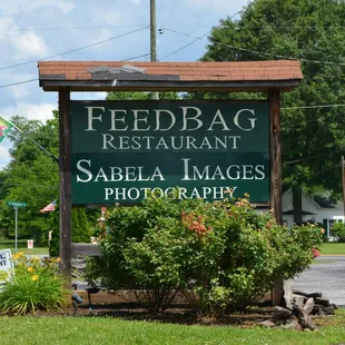 a sign for a restaurant