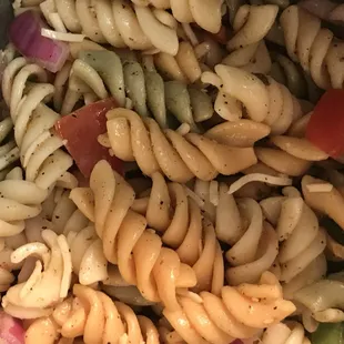 Homemade pasta salad! So yummy!