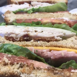 Biggest club sandwich you've ever seen! Tastes even better than it looks!