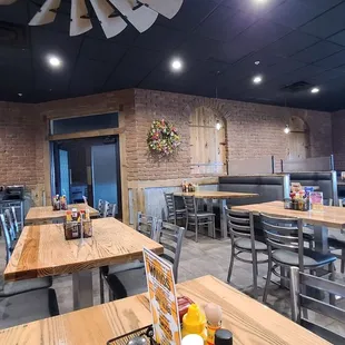 the interior of the restaurant