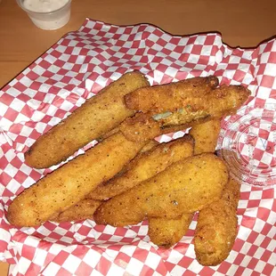 Fried pickles.