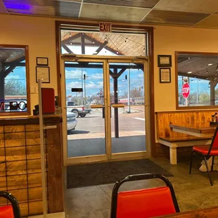 the inside of the restaurant