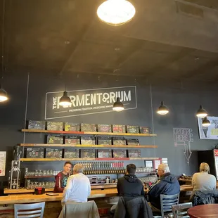 Front bar and friendly server.