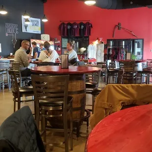 Modern clean indoor venue.