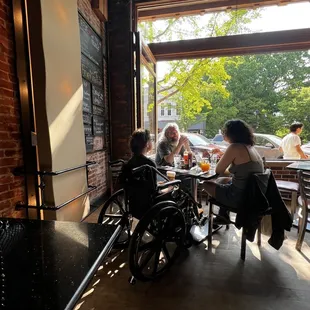 Window seating available