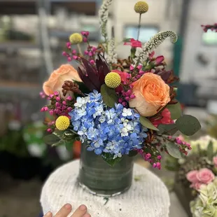 Beautiful unique arrangement! So Gorgeous