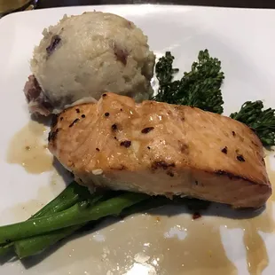 Honey glazed Salmon. Excellent!