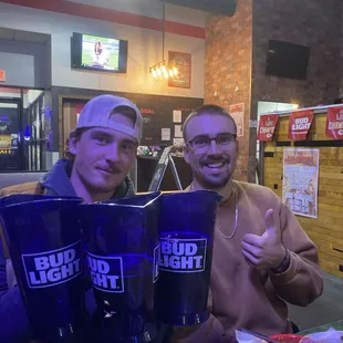 The boys and some bev.