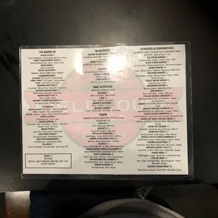 Current Menu