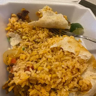 I ordered an al pastor burrito and got RICE burrito.