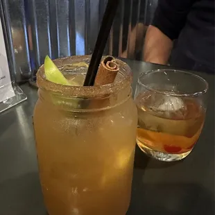 Apple Cider Margarita and Maple Old-Fashioned