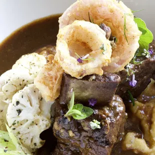 Angus Beef Short Ribs with Potato Purée and Short Rib Jus