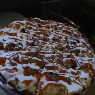 BBQ chicken pizza.