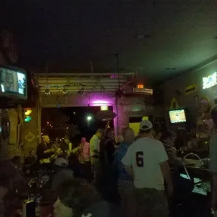  group of people in a crowded bar