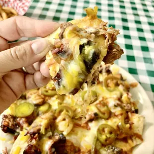 BBQ brisket nachos