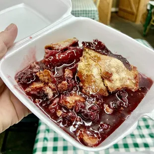 Blackberry cobbler