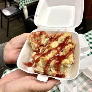 White chocolate raspberry bread pudding
