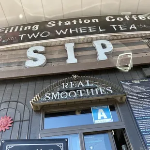 two wheel tea shopfronts