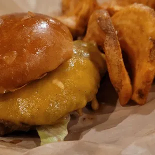 Station burger with Tillamook.