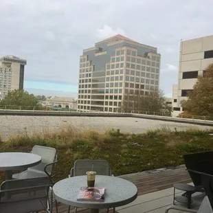 A nice view over the green roof toward Crown Center and Union Station. #ericnielsenkc #thefillingstation #HowWeDoKC #crowncenter
