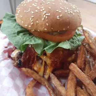 bbq bacon cheese burger