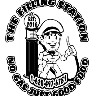 the logo of the filling station