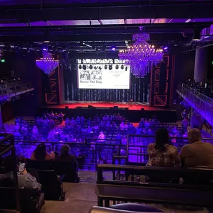 Balcony view for our comedy show